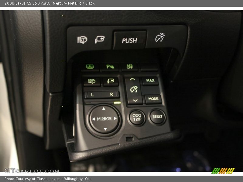 Mercury Metallic / Black 2008 Lexus GS 350 AWD