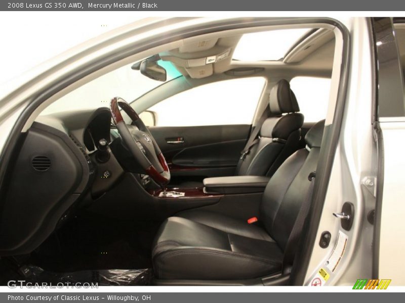 Mercury Metallic / Black 2008 Lexus GS 350 AWD