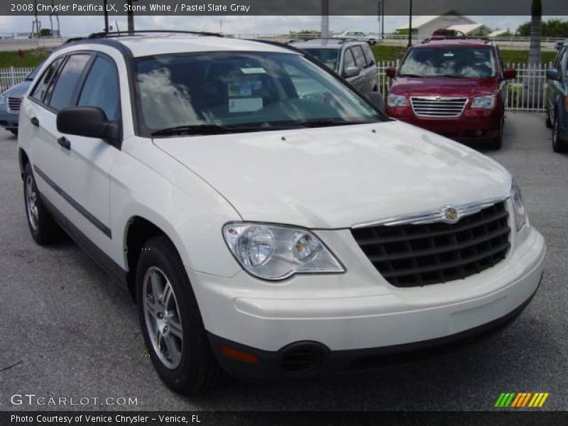 Stone White / Pastel Slate Gray 2008 Chrysler Pacifica LX