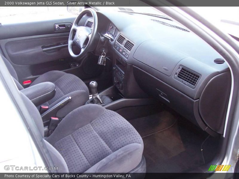 Silver Arrow Metallic / Black 2000 Volkswagen Jetta GLS Sedan