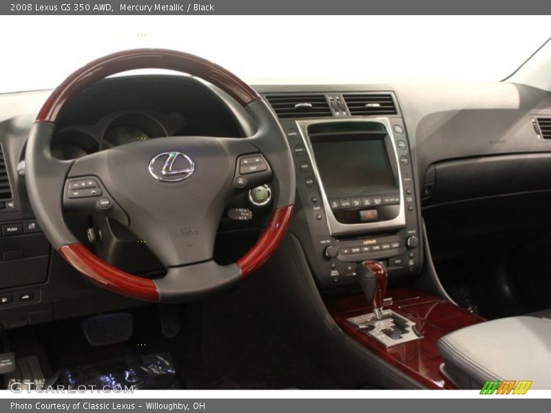 Mercury Metallic / Black 2008 Lexus GS 350 AWD