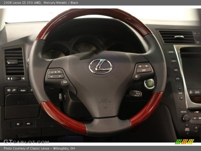 Mercury Metallic / Black 2008 Lexus GS 350 AWD