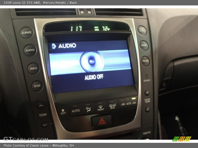 Mercury Metallic / Black 2008 Lexus GS 350 AWD