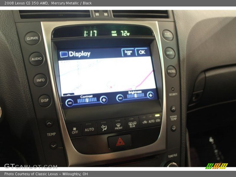 Mercury Metallic / Black 2008 Lexus GS 350 AWD