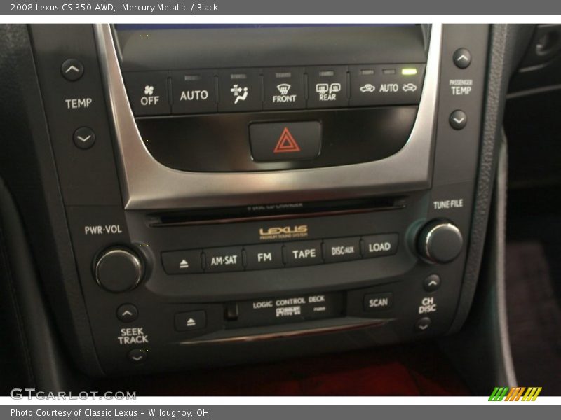 Mercury Metallic / Black 2008 Lexus GS 350 AWD