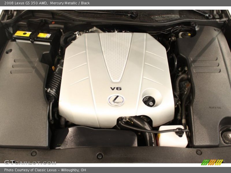 Mercury Metallic / Black 2008 Lexus GS 350 AWD