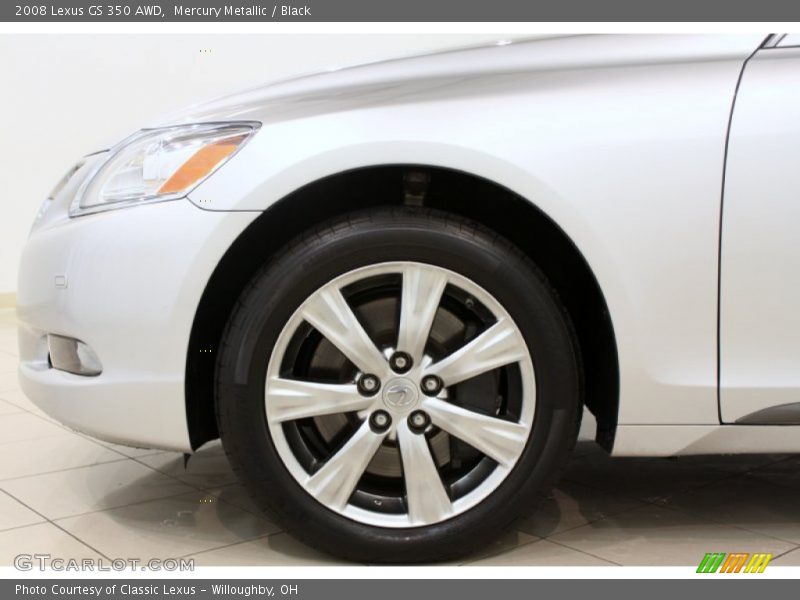 Mercury Metallic / Black 2008 Lexus GS 350 AWD