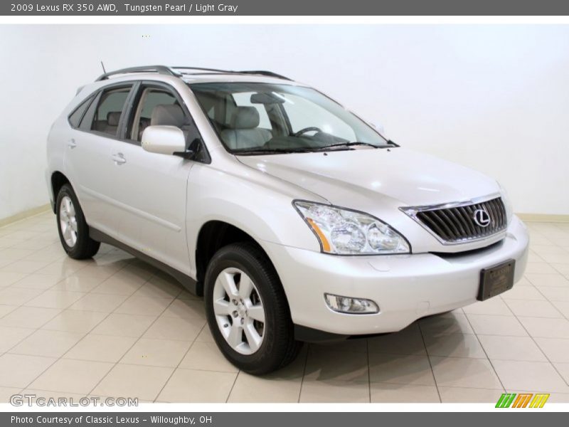 Tungsten Pearl / Light Gray 2009 Lexus RX 350 AWD