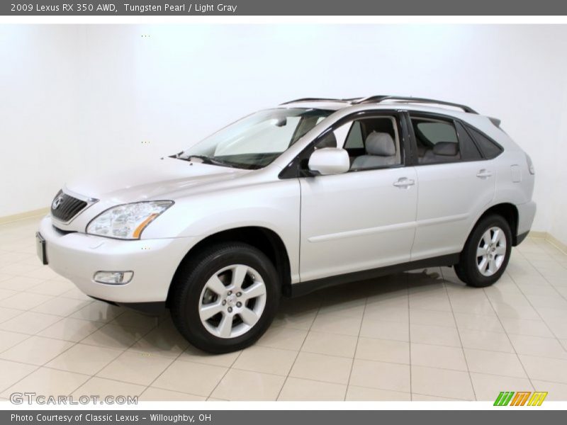 Tungsten Pearl / Light Gray 2009 Lexus RX 350 AWD