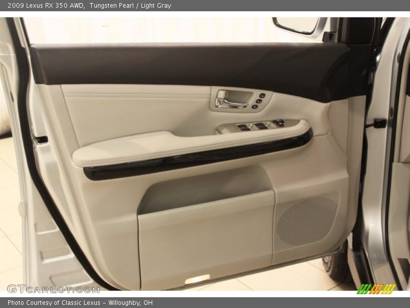 Tungsten Pearl / Light Gray 2009 Lexus RX 350 AWD