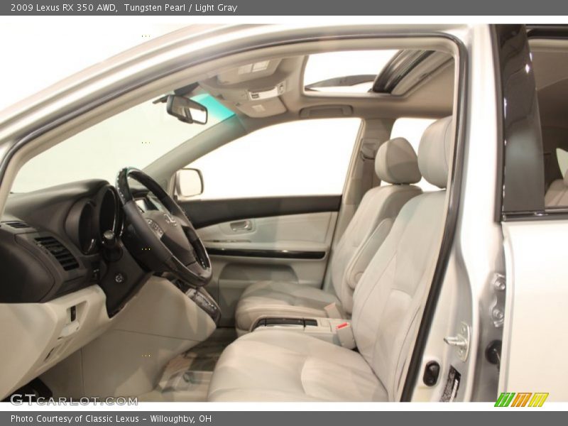 Tungsten Pearl / Light Gray 2009 Lexus RX 350 AWD