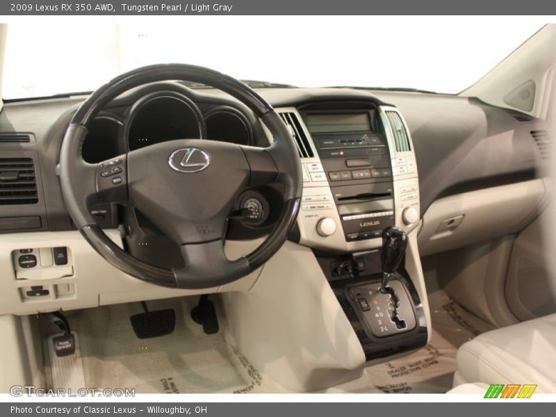Tungsten Pearl / Light Gray 2009 Lexus RX 350 AWD