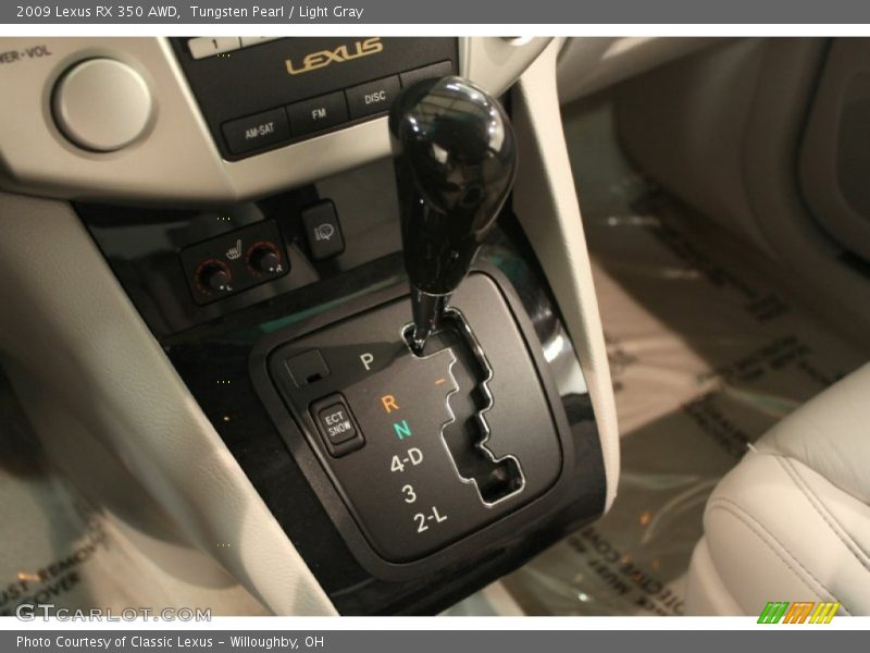 Tungsten Pearl / Light Gray 2009 Lexus RX 350 AWD