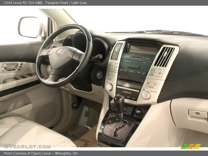 Tungsten Pearl / Light Gray 2009 Lexus RX 350 AWD