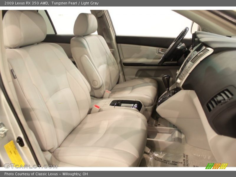 Tungsten Pearl / Light Gray 2009 Lexus RX 350 AWD