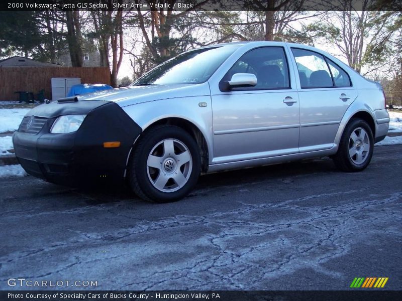 Silver Arrow Metallic / Black 2000 Volkswagen Jetta GLS Sedan