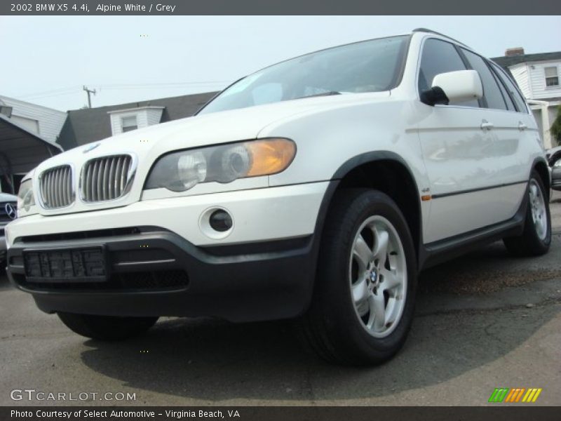 Alpine White / Grey 2002 BMW X5 4.4i