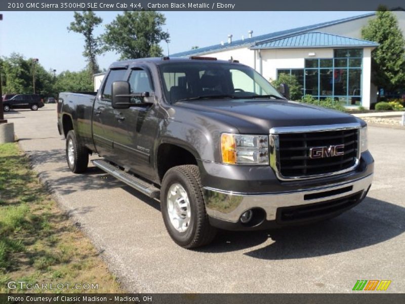 Carbon Black Metallic / Ebony 2010 GMC Sierra 3500HD SLE Crew Cab 4x4