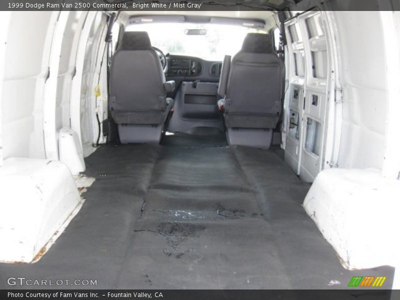 Bright White / Mist Gray 1999 Dodge Ram Van 2500 Commercial