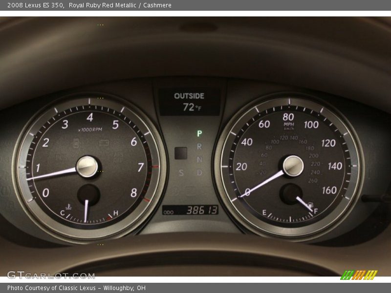 Royal Ruby Red Metallic / Cashmere 2008 Lexus ES 350