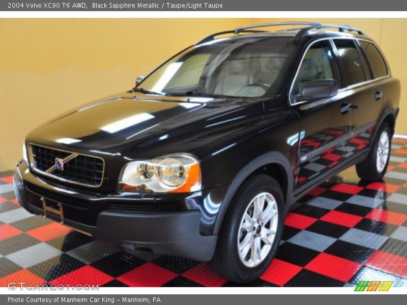 Black Sapphire Metallic / Taupe/Light Taupe 2004 Volvo XC90 T6 AWD