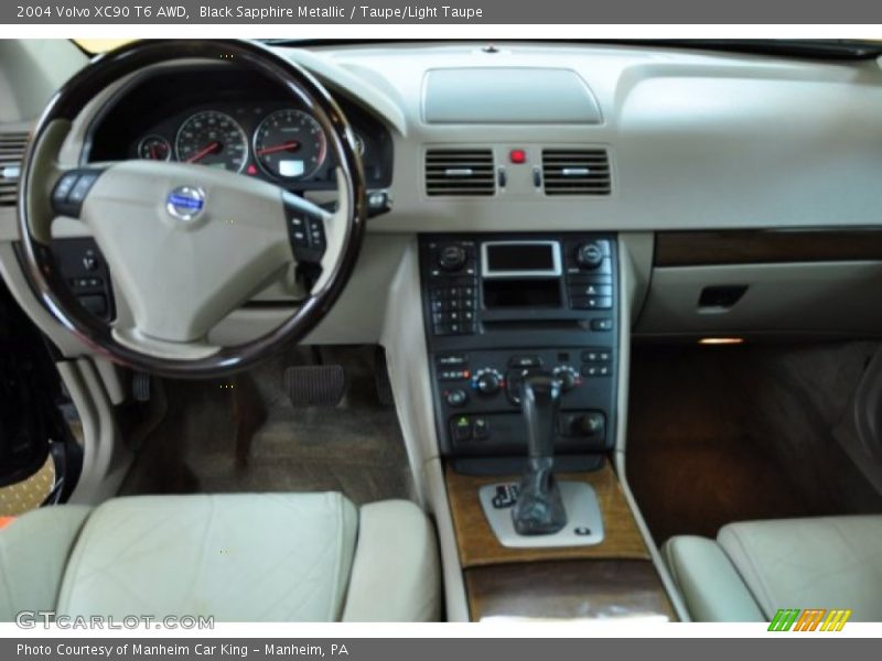 Black Sapphire Metallic / Taupe/Light Taupe 2004 Volvo XC90 T6 AWD
