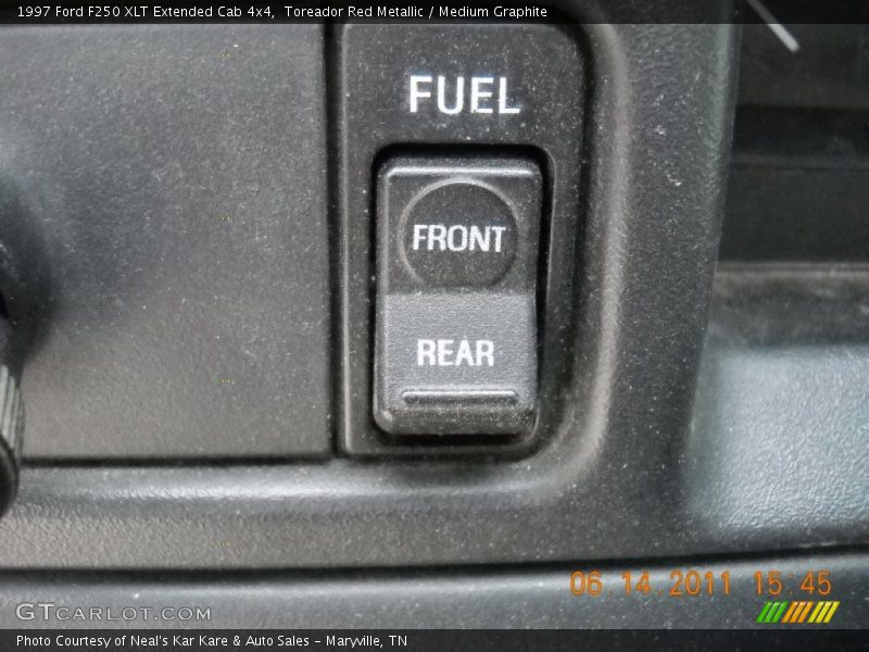 Toreador Red Metallic / Medium Graphite 1997 Ford F250 XLT Extended Cab 4x4