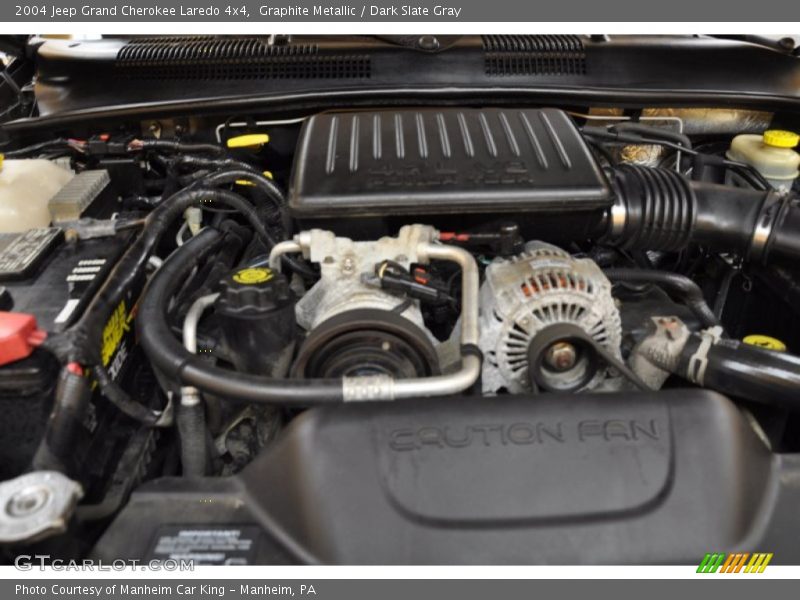 Graphite Metallic / Dark Slate Gray 2004 Jeep Grand Cherokee Laredo 4x4