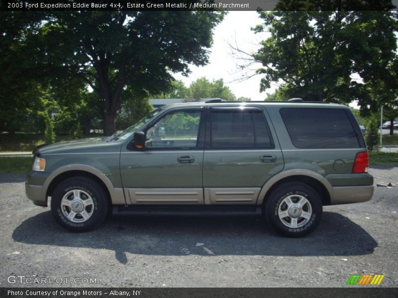 Estate Green Metallic / Medium Parchment 2003 Ford Expedition Eddie Bauer 4x4