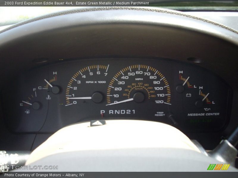 Estate Green Metallic / Medium Parchment 2003 Ford Expedition Eddie Bauer 4x4