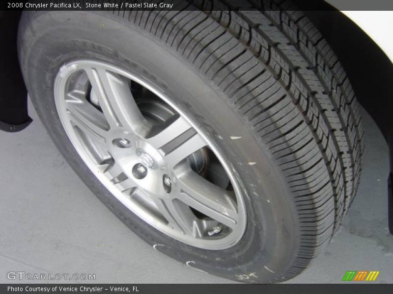Stone White / Pastel Slate Gray 2008 Chrysler Pacifica LX