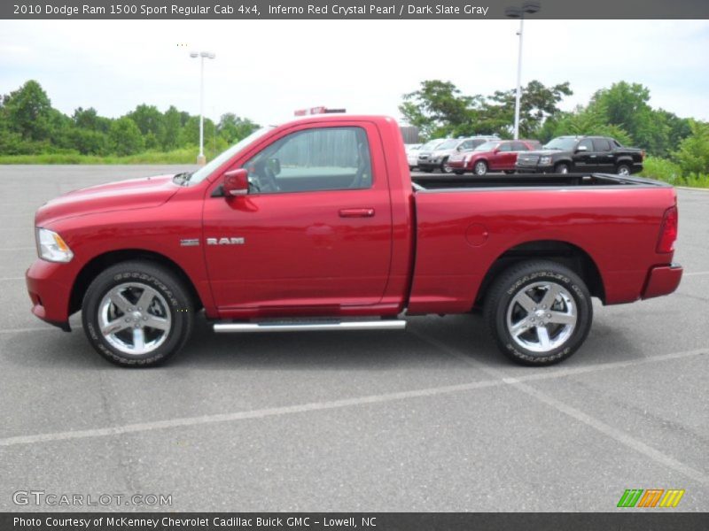  2010 Ram 1500 Sport Regular Cab 4x4 Inferno Red Crystal Pearl