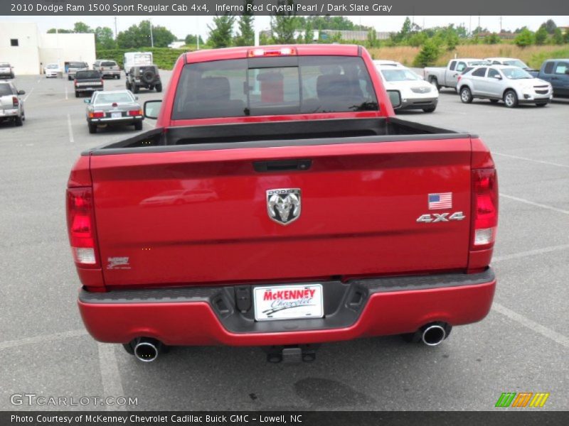 Inferno Red Crystal Pearl / Dark Slate Gray 2010 Dodge Ram 1500 Sport Regular Cab 4x4