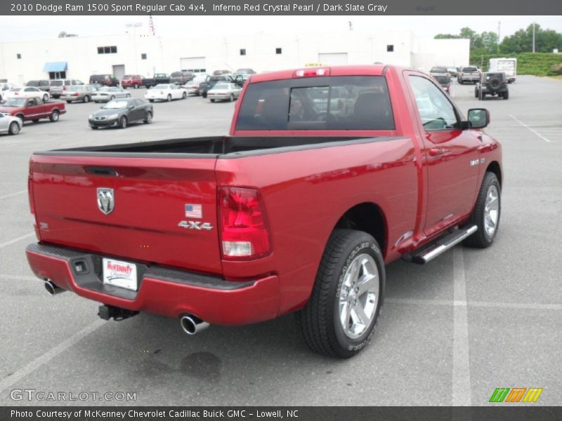 Inferno Red Crystal Pearl / Dark Slate Gray 2010 Dodge Ram 1500 Sport Regular Cab 4x4