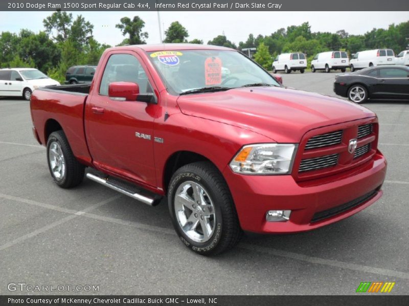 Inferno Red Crystal Pearl / Dark Slate Gray 2010 Dodge Ram 1500 Sport Regular Cab 4x4