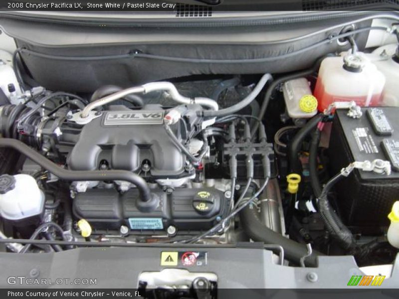 Stone White / Pastel Slate Gray 2008 Chrysler Pacifica LX