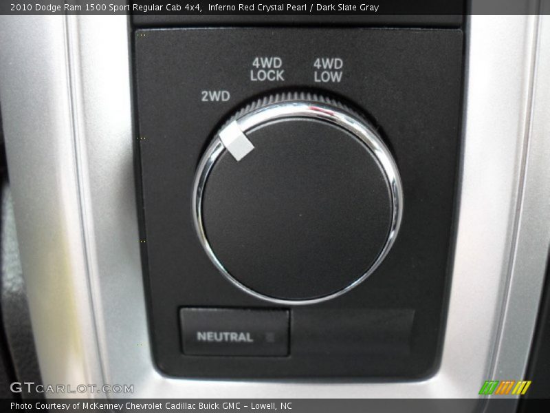 Controls of 2010 Ram 1500 Sport Regular Cab 4x4