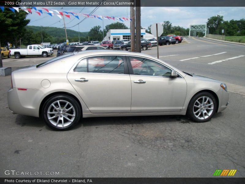 Gold Mist Metallic / Cocoa/Cashmere 2009 Chevrolet Malibu LTZ Sedan