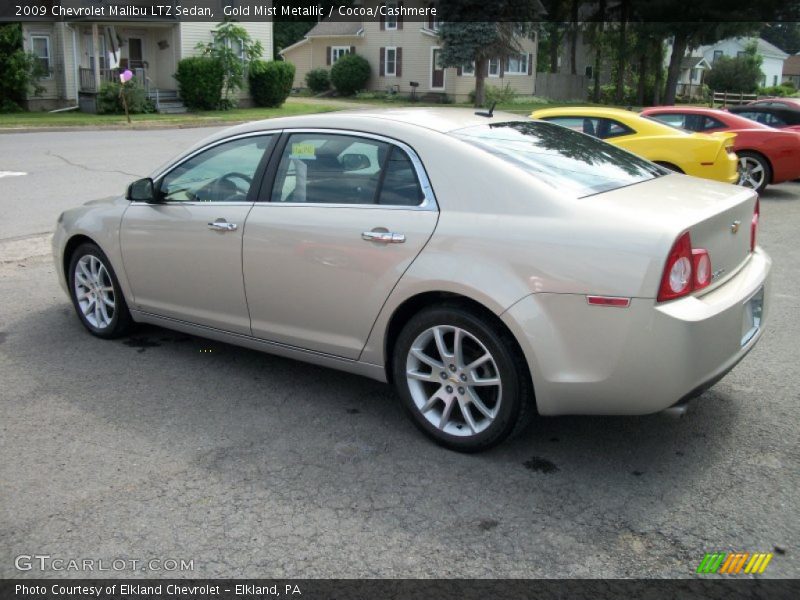 Gold Mist Metallic / Cocoa/Cashmere 2009 Chevrolet Malibu LTZ Sedan