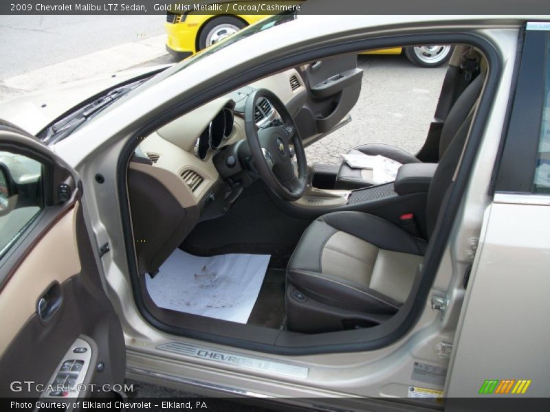 Gold Mist Metallic / Cocoa/Cashmere 2009 Chevrolet Malibu LTZ Sedan
