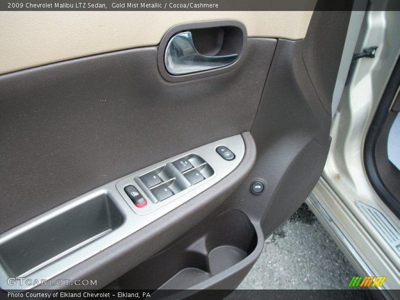 Gold Mist Metallic / Cocoa/Cashmere 2009 Chevrolet Malibu LTZ Sedan