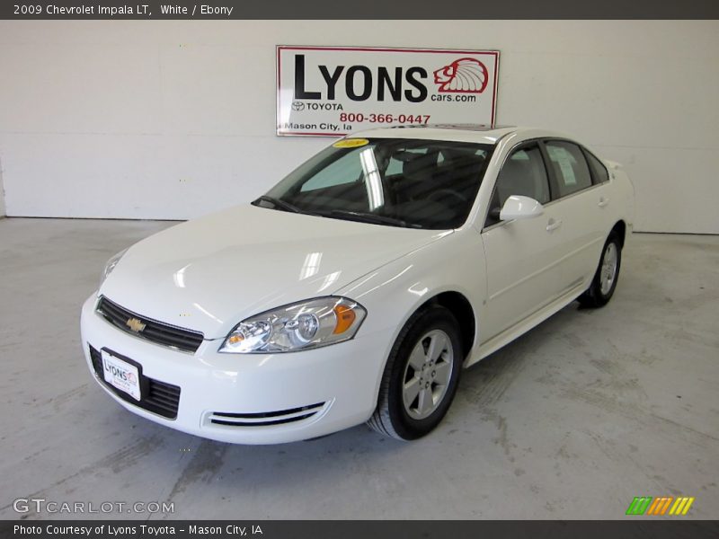 White / Ebony 2009 Chevrolet Impala LT