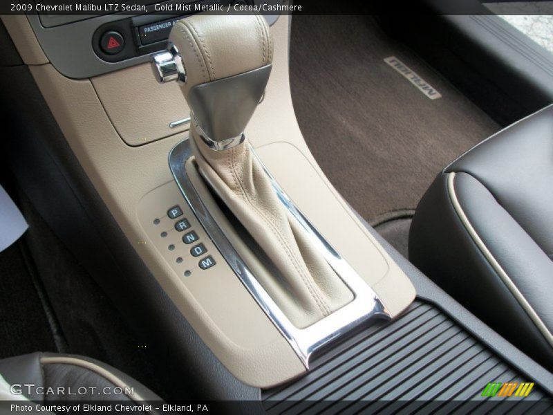Gold Mist Metallic / Cocoa/Cashmere 2009 Chevrolet Malibu LTZ Sedan