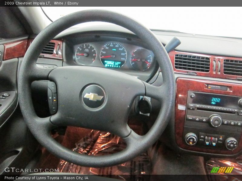 White / Ebony 2009 Chevrolet Impala LT