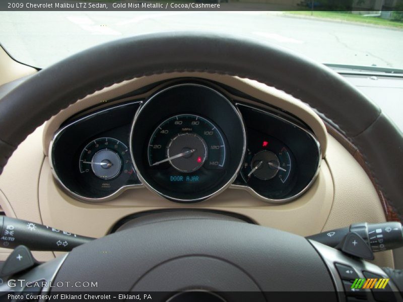 Gold Mist Metallic / Cocoa/Cashmere 2009 Chevrolet Malibu LTZ Sedan