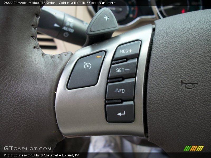 Gold Mist Metallic / Cocoa/Cashmere 2009 Chevrolet Malibu LTZ Sedan