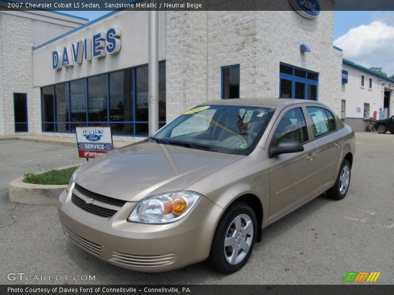 Sandstone Metallic / Neutral Beige 2007 Chevrolet Cobalt LS Sedan