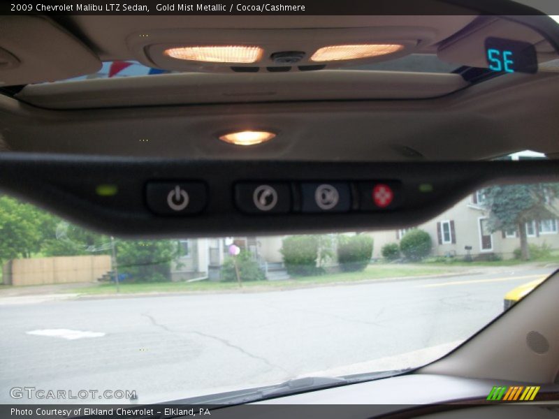 Gold Mist Metallic / Cocoa/Cashmere 2009 Chevrolet Malibu LTZ Sedan