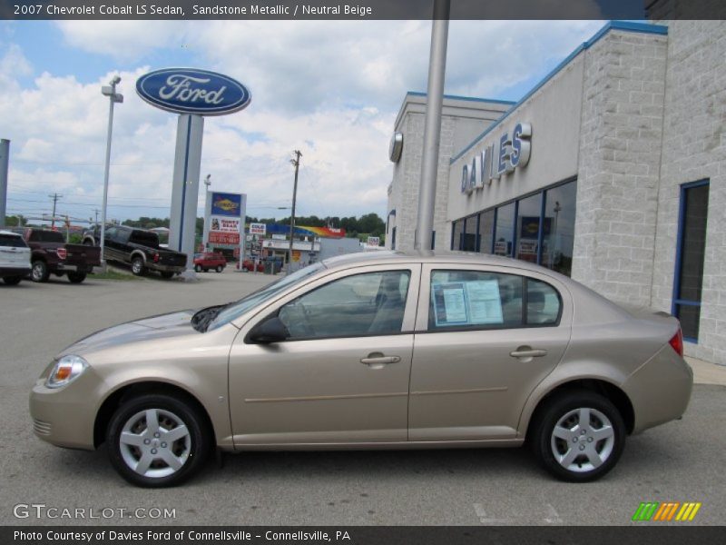 Sandstone Metallic / Neutral Beige 2007 Chevrolet Cobalt LS Sedan