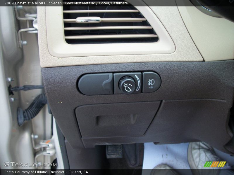 Gold Mist Metallic / Cocoa/Cashmere 2009 Chevrolet Malibu LTZ Sedan